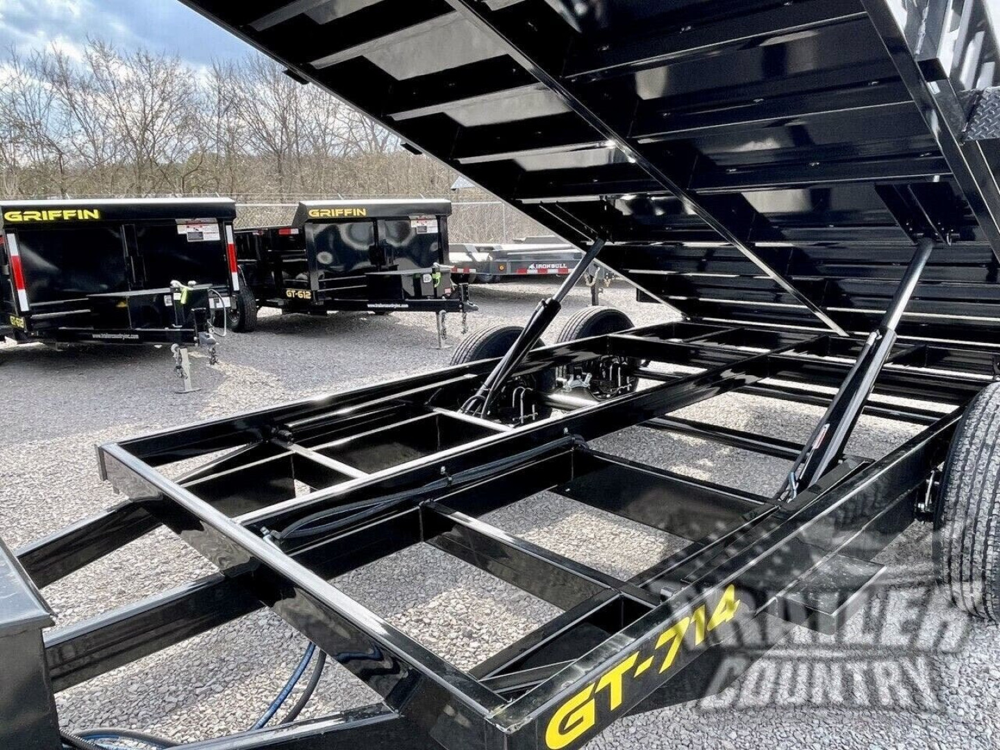 New NEW 7x14x48 Dual Cylinder Hydraulic Dump Trailer w/Spreader Gate