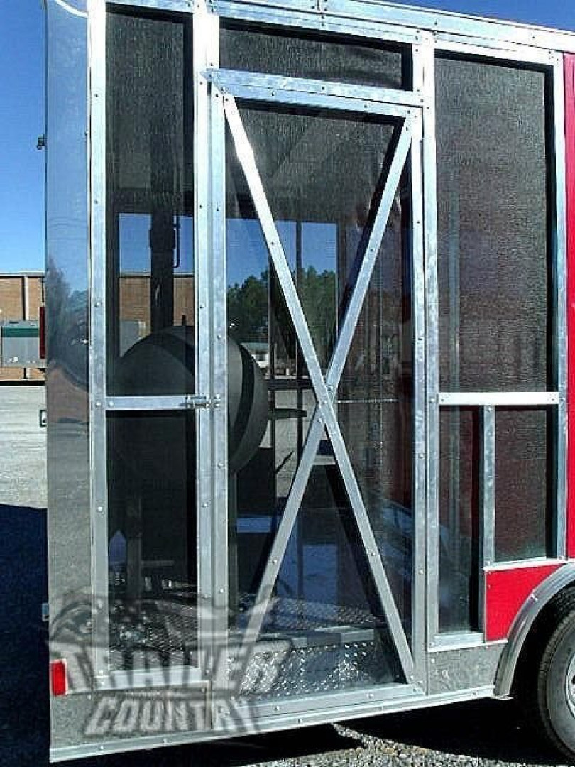 New 2026 8.5X20 V NOSE ENCLOSED CARGO CONCESSION VENDING TRAILER W/ PORCH