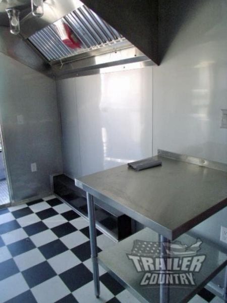 New 2026 8.5X20 V NOSE ENCLOSED CARGO CONCESSION VENDING TRAILER W/ PORCH