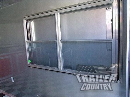 New 2026 8.5X20 V NOSE ENCLOSED CARGO CONCESSION VENDING TRAILER W/ PORCH