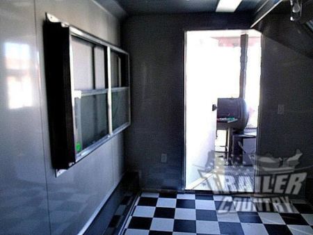 New 2026 8.5X20 V NOSE ENCLOSED CARGO CONCESSION VENDING TRAILER W/ PORCH