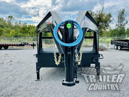 New 2026 New 8.5' x 44' Heavy Duty 21K Heavy Equipment Hauler Hot Shot Trailer w/ Gooseneck Coupler & Ramps