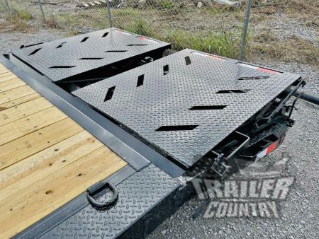 New 2026 New 8.5' x 44' Heavy Duty 21K Heavy Equipment Hauler Hot Shot Trailer w/ Gooseneck Coupler & Ramps