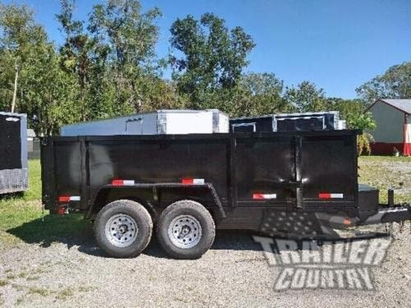 New NEW Model 7'x16' Tandem Axle, Hydraulic Dump Trailer w/ 36" High Sides