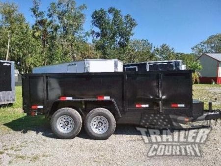 New NEW Model 7'x16' Tandem Axle, Hydraulic Dump Trailer w/ 36" High Sides