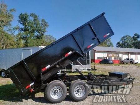 New NEW Model 7'x16' Tandem Axle, Hydraulic Dump Trailer w/ 36" High Sides