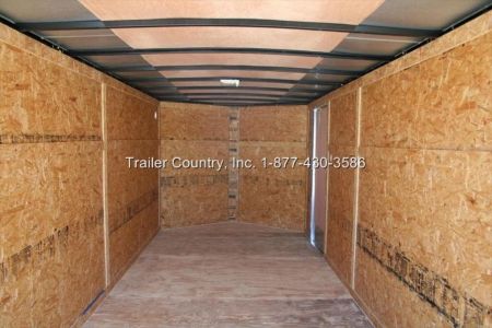 New 2026 Brand New 7 X 16 Tandem Axle, V-Nosed Enclosed Motorcycle Cargo Trailer
