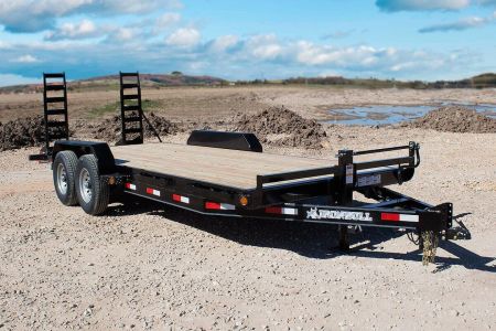 New 2026 New 83'' x 20' 14K Heavy Duty Bumper Pull Wood Deck Equipment Trailer