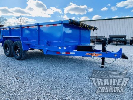 New 2026 NEW 7 x 14 Hydraulic Dump Trailer w/ 1 Piece Solid Steel Floor, 24  Sides
