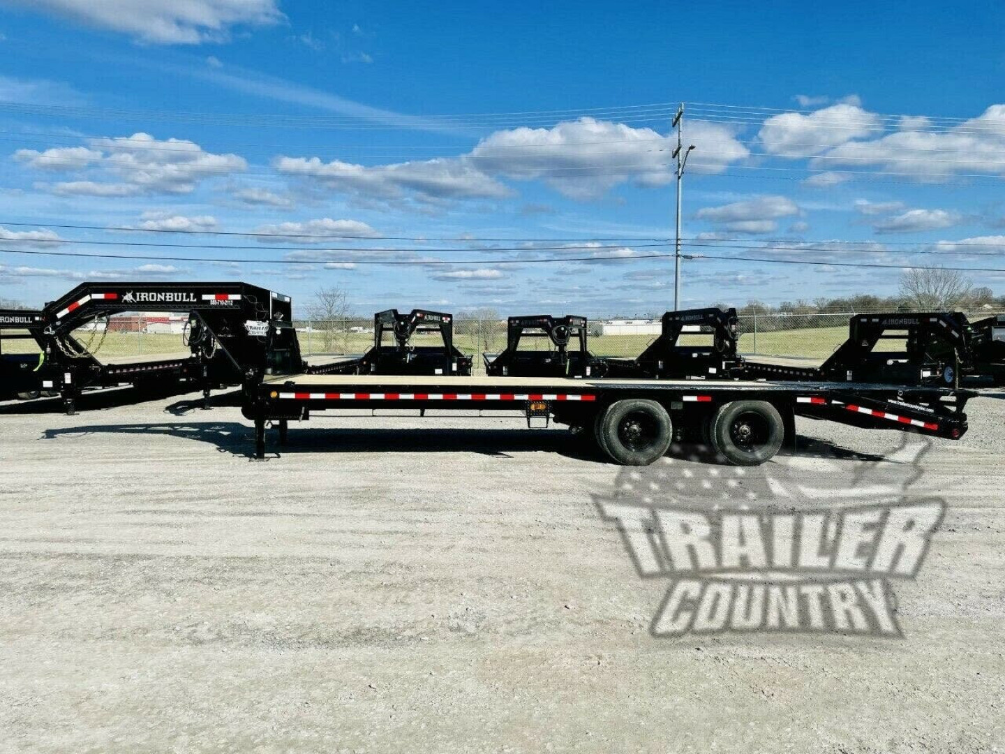 New 2027 New 8.5' x 25' (20'+5') Heavy Duty 10Ton Heavy Eq. Hauler Deckover Trailer w/ GN