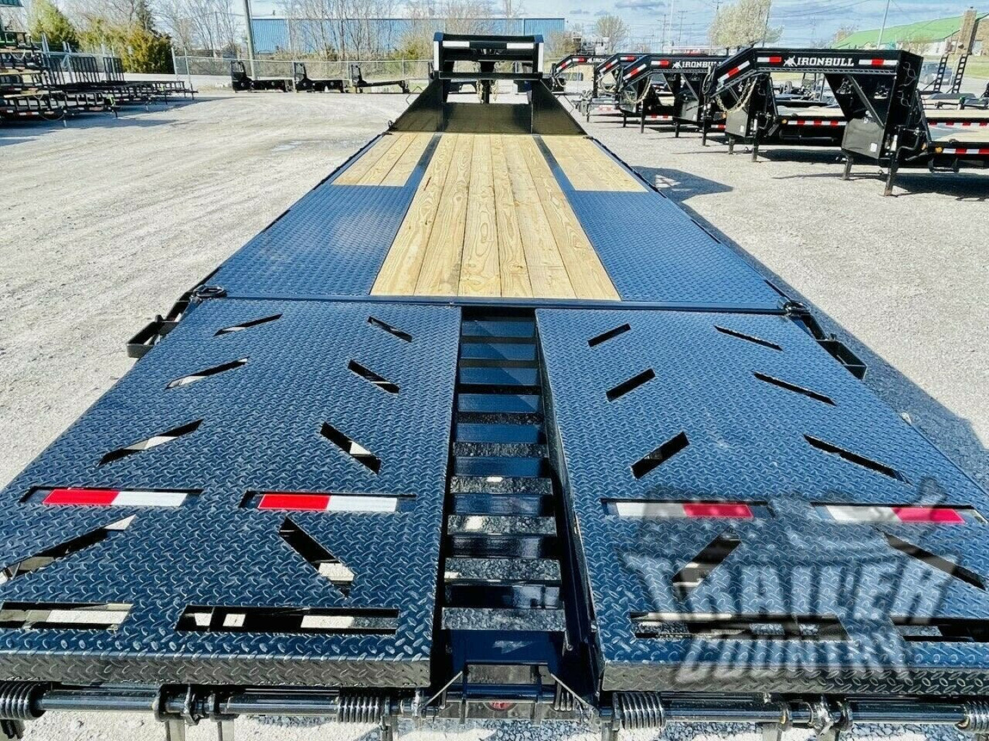 New 2027 New 8.5' x 25' (20'+5') Heavy Duty 10Ton Heavy Eq. Hauler Deckover Trailer w/ GN