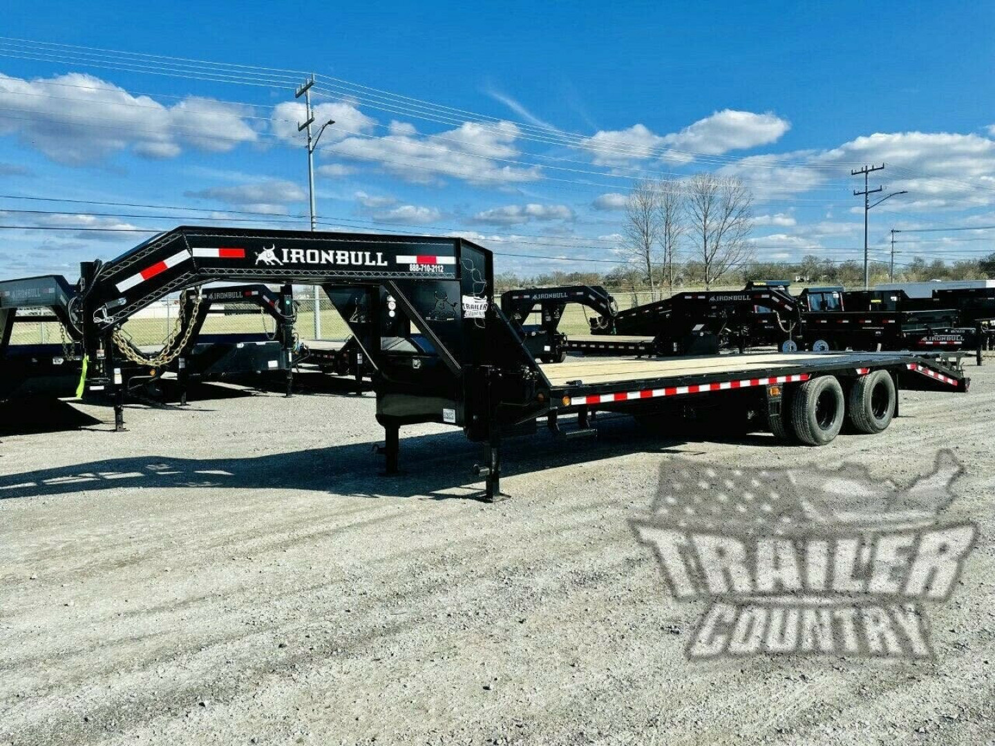 New 2027 New 8.5' x 25' (20'+5') Heavy Duty 10Ton Heavy Eq. Hauler Deckover Trailer w/ GN