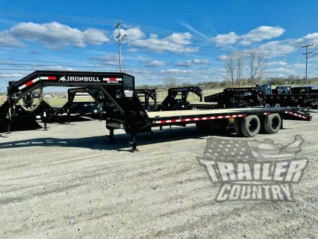 New 2027 New 8.5' x 25' (20'+5') Heavy Duty 10Ton Heavy Eq. Hauler Deckover Trailer w/ GN
