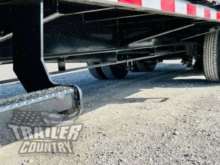 New 2027 New 8.5' x 25' (20'+5') Heavy Duty 10Ton Heavy Eq. Hauler Deckover Trailer w/ GN