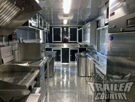 New 2026 NEW Model 8.5 x 28 Concession Trailer, Fully Loaded w/Equipment, Porch, Appliances