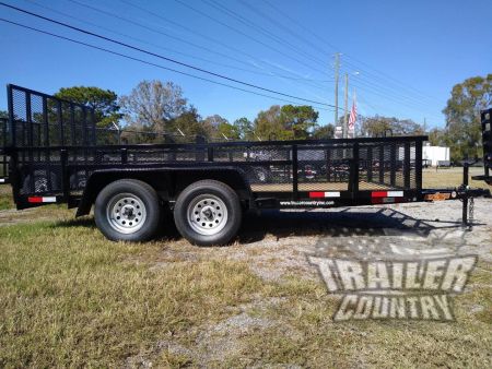 New 2026 NEW 76  x 16' UTILITY TRAILER W/ FOLD DOWN RAMP GATE