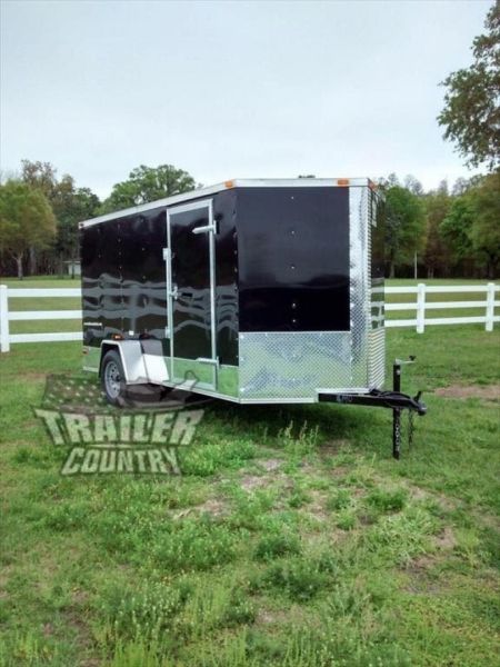 New 2026 New All American Series 6x12 Single Axle, V-Nosed Enclosed Trailer
