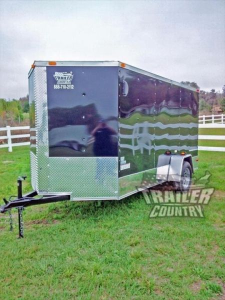 New 2026 New All American Series 6x12 Single Axle, V-Nosed Enclosed Trailer