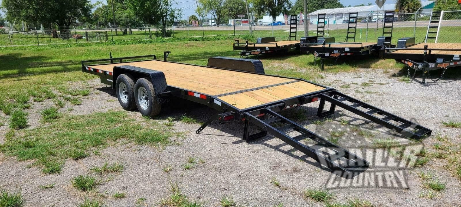 New 2026 Brand New 7' x 20' (18' + 2') Heavy Duty Bumper Pull Equipment Hauler Trlr - Dovetail