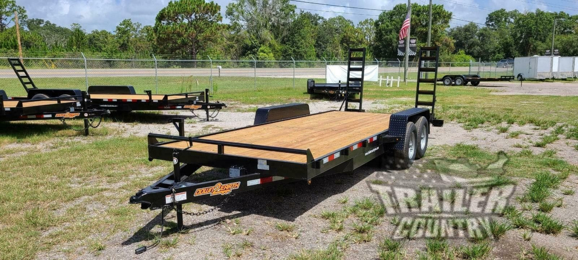 New 2026 Brand New 7' x 20' (18' + 2') Heavy Duty Bumper Pull Equipment Hauler Trlr - Dovetail