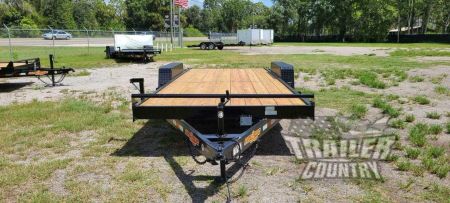 New 2026 Brand New 7' x 20' (18' + 2') Heavy Duty Bumper Pull Equipment Hauler Trlr - Dovetail