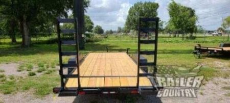 New 2026 Brand New 7' x 20' (18' + 2') Heavy Duty Bumper Pull Equipment Hauler Trlr - Dovetail