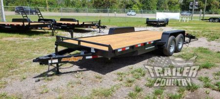 New 2026 Brand New 7' x 20' (18' + 2') Heavy Duty Bumper Pull Equipment Hauler Trlr - Dovetail