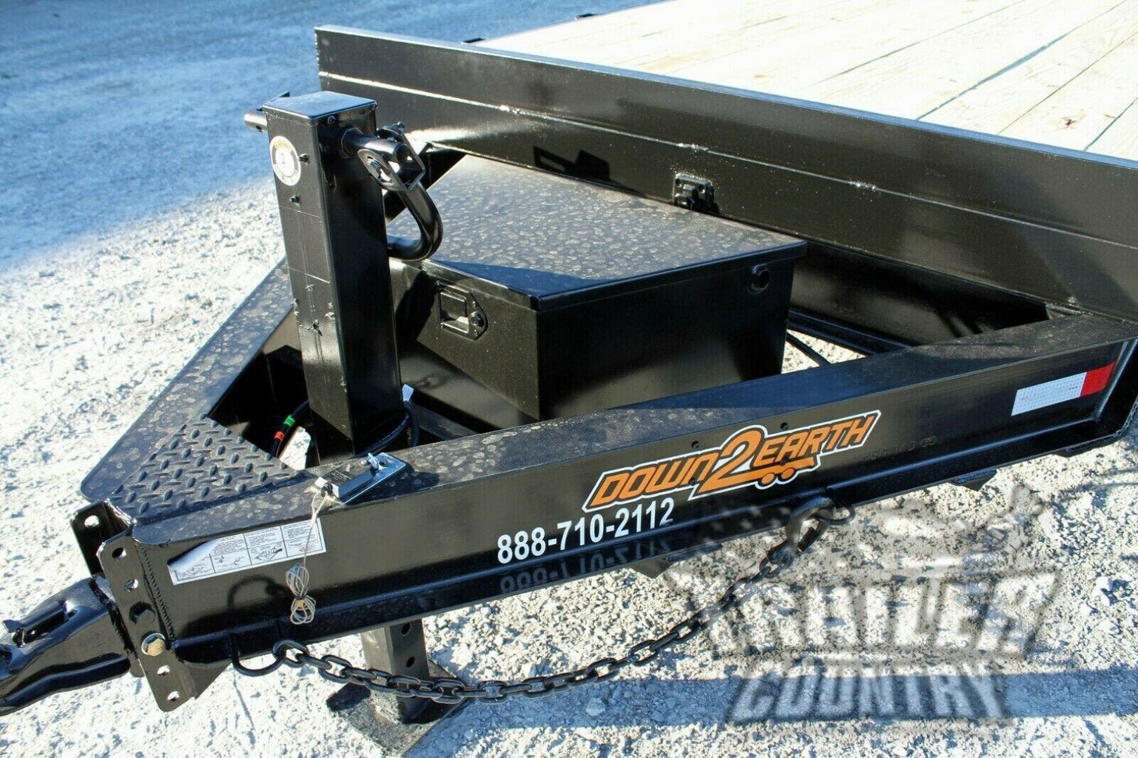 New 2026 NEW 102'' x 22' Heavy Duty Bumper Pull Wood Deck Power Up & Down Tilt Deck Trailer
