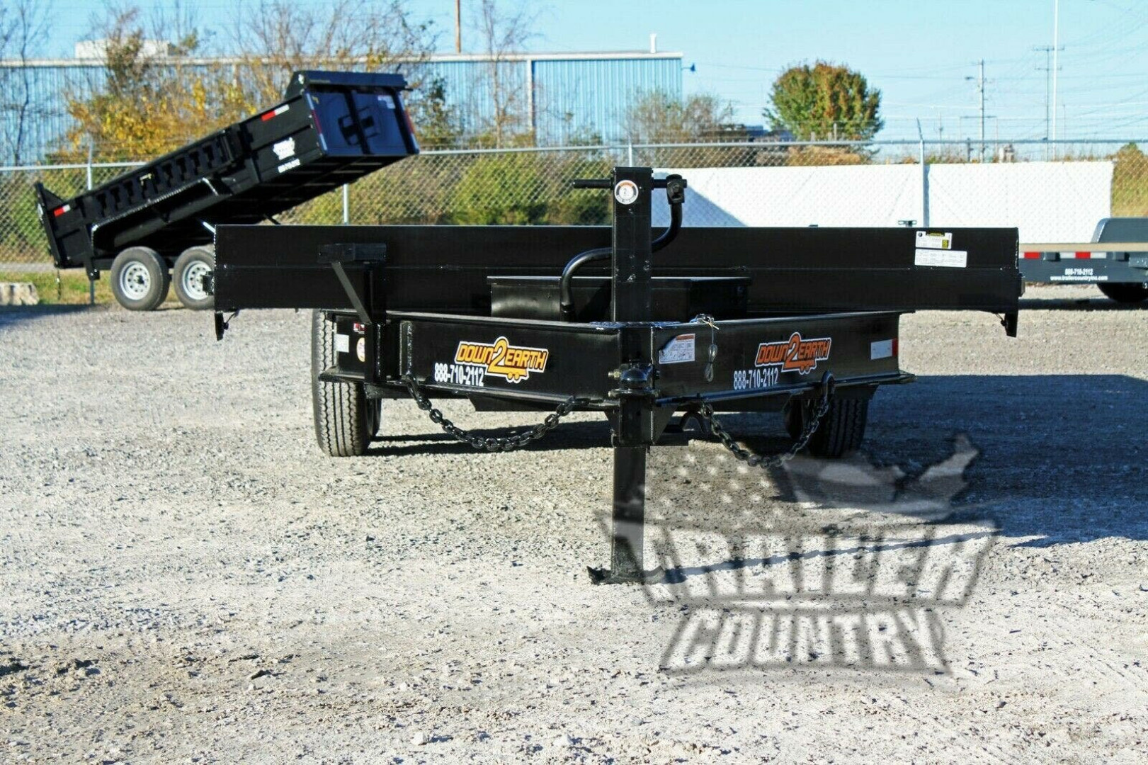 New 2026 NEW 102'' x 22' Heavy Duty Bumper Pull Wood Deck Power Up & Down Tilt Deck Trailer