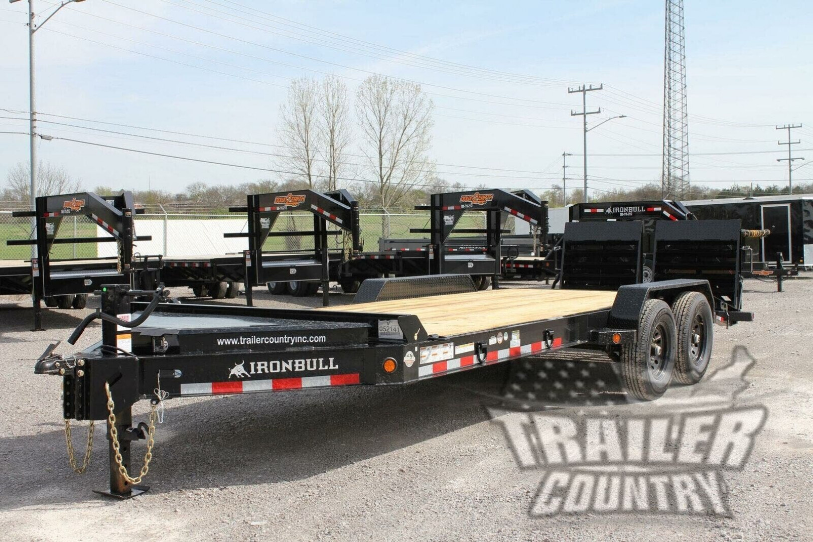 New 2026 NEW 7' x 22' (19' +3') Heavy Duty 14K Heavy Equipment Trailer w/ Rampage Ramps
