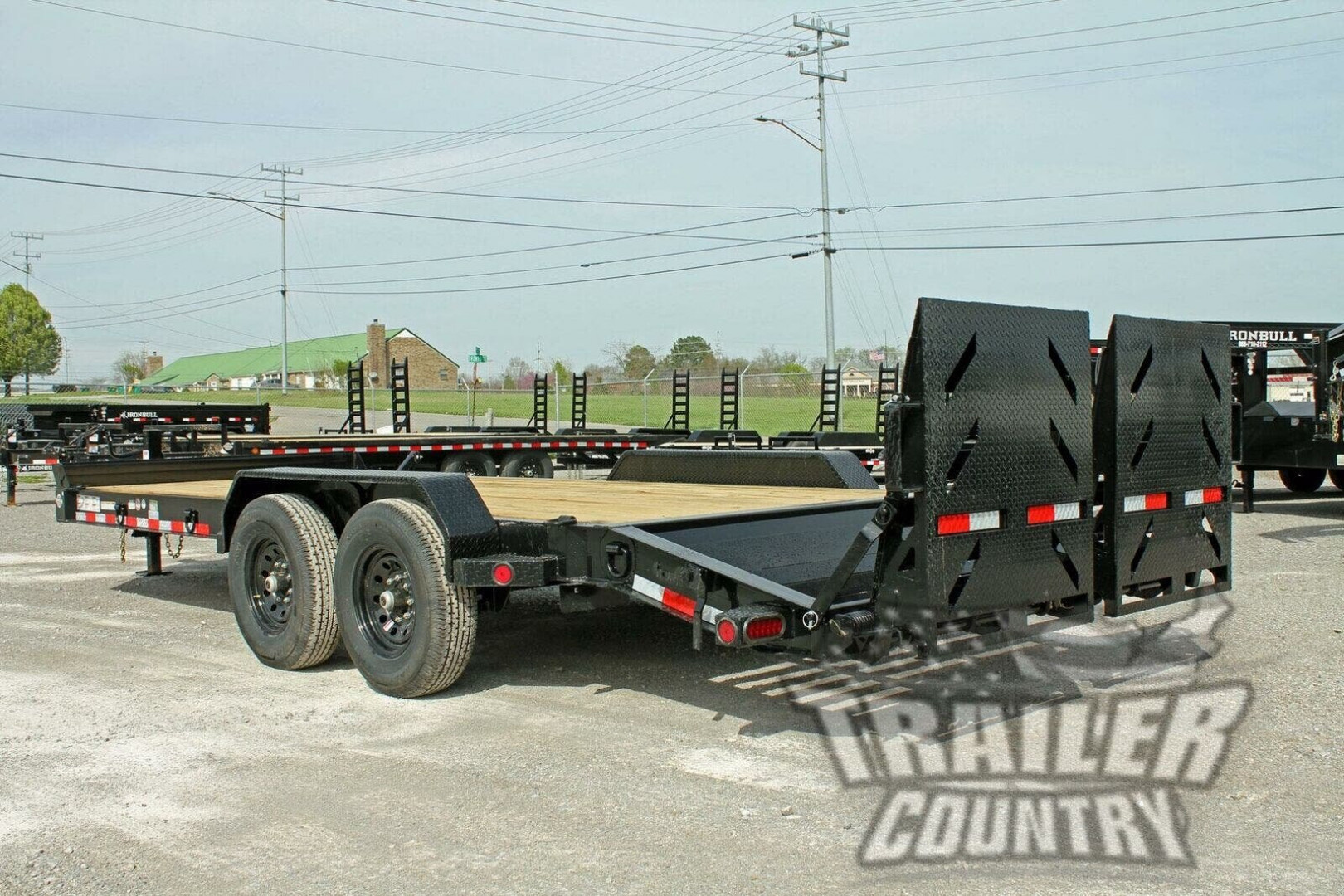 New 2026 NEW 7' x 22' (19' +3') Heavy Duty 14K Heavy Equipment Trailer w/ Rampage Ramps