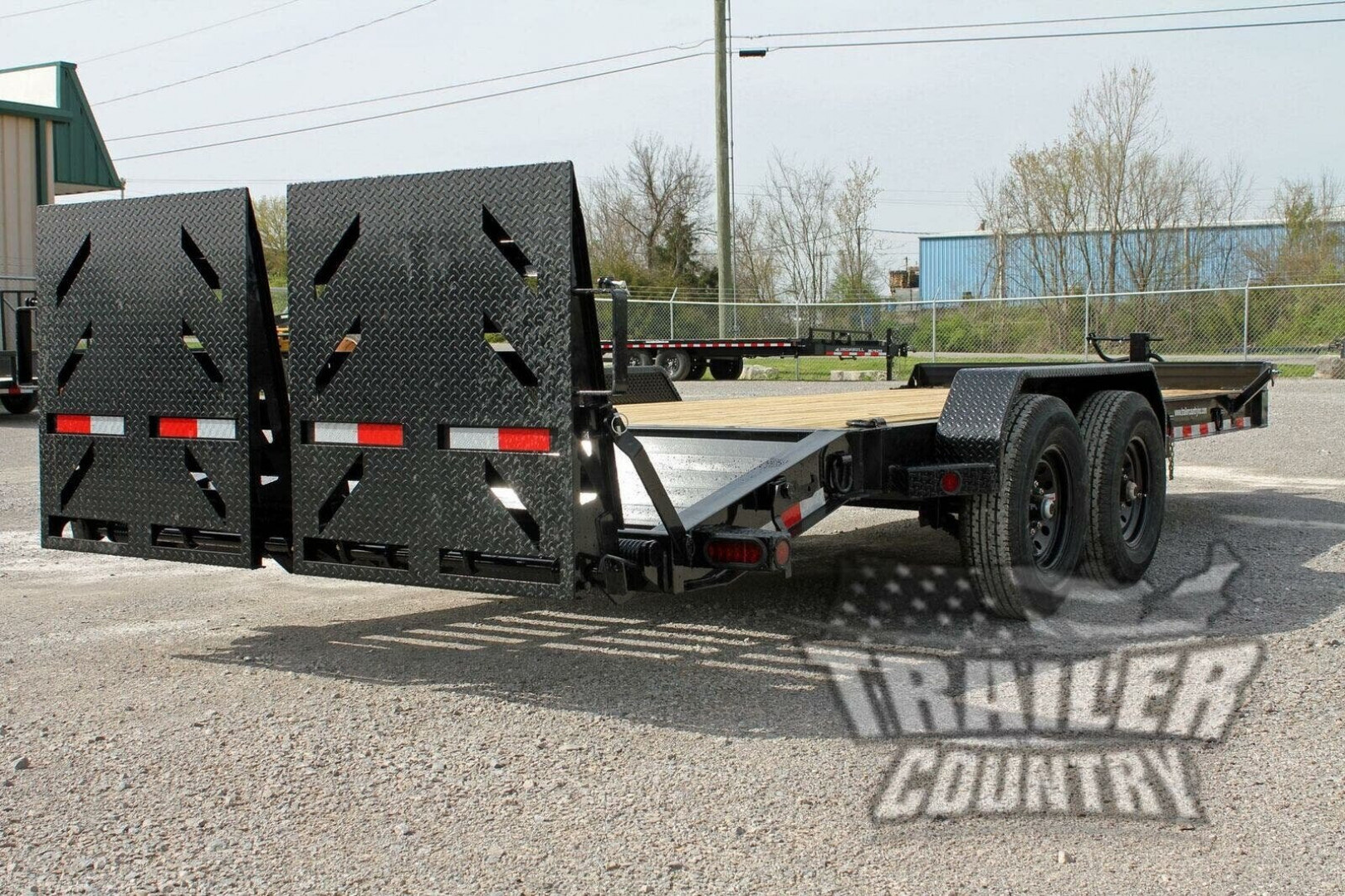 New 2026 NEW 7' x 22' (19' +3') Heavy Duty 14K Heavy Equipment Trailer w/ Rampage Ramps