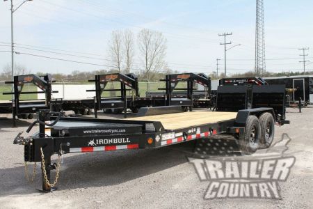 New 2026 NEW 7' x 22' (19' +3') Heavy Duty 14K Heavy Equipment Trailer w/ Rampage Ramps