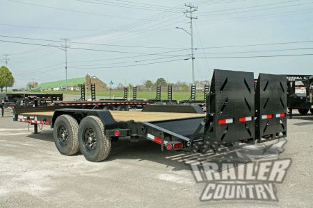 New 2026 NEW 7' x 22' (19' +3') Heavy Duty 14K Heavy Equipment Trailer w/ Rampage Ramps
