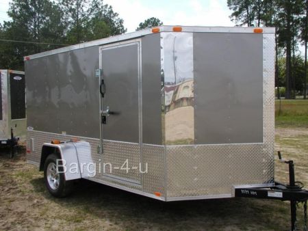 New 2026 Brand New Model 6x12 Single Axle, MOTORCYCLE Enclosed Trailer with D-Rings