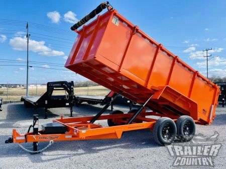 New 2026 Brand New 7' x 16'  Hydraulic Dump Trailer w/ 48  High Sides, 1 Piece Floor,
