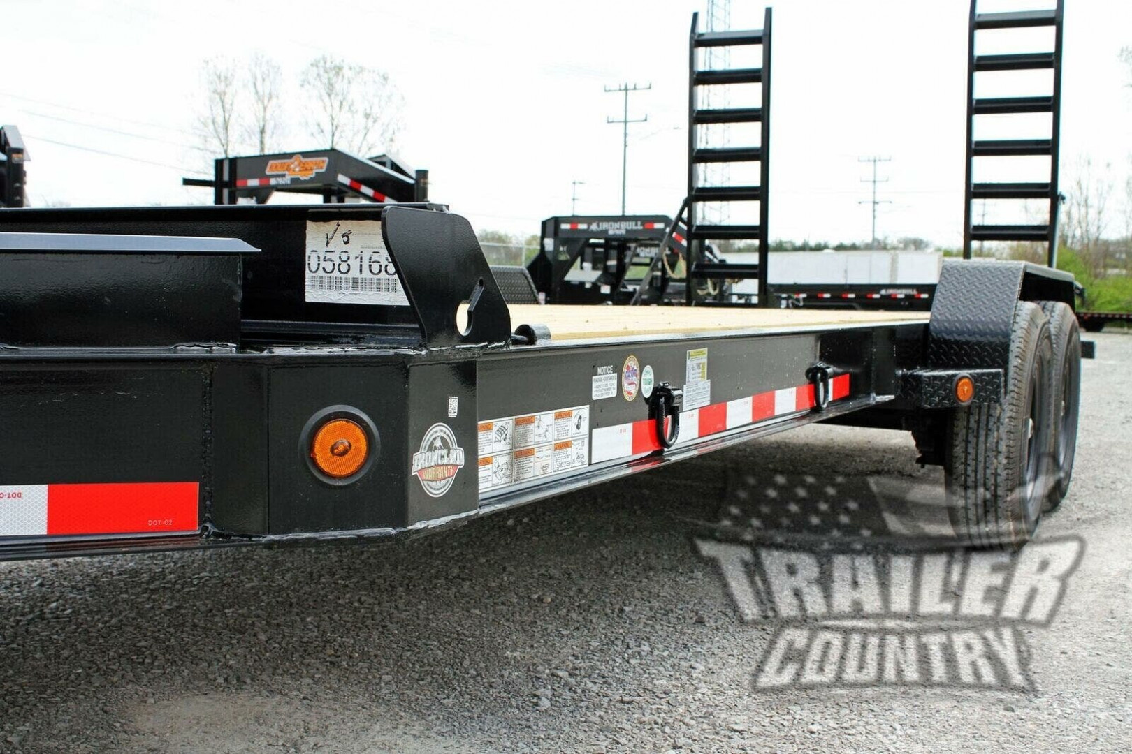 New 2026 New 7' x 22' Heavy Duty 14K Heavy Equipment Trailer w/ Spring Assisted Ramps, Heavy Duty 8" I-Beam Main Frame & Supersized Tool Box.