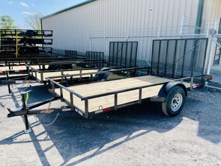 New 2026 Brand NEW 76  x 12' UTILITY TRAILER with Fold Down Ramp Gate, Single Axle