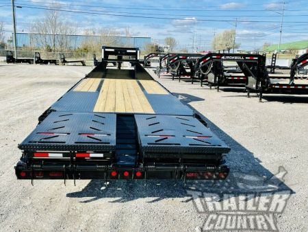 New 2026 NEW 8.5' x 25'Heavy Duty GN 12Ton Heavy Eq Hauler Deckover Trailer. Rampage Ramps