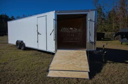 New 2026 NEW Freedom 8.5 x 24 Snowmobile Trlr w/ 60  Ramp in V-nose