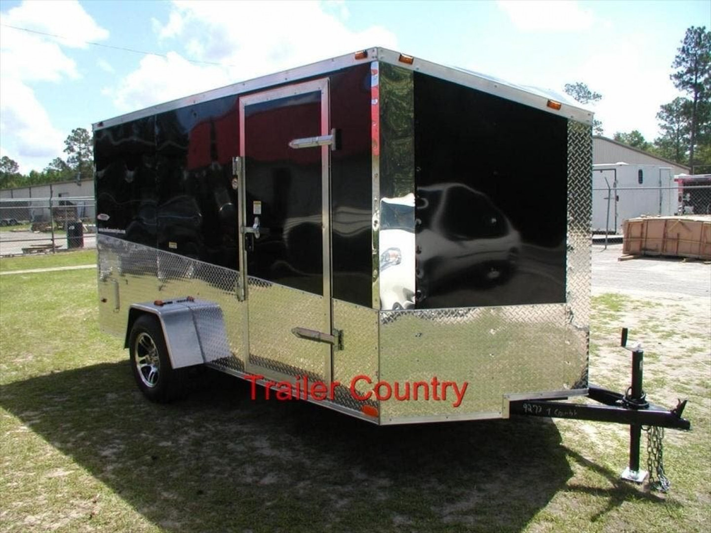 New 2026 NEW 6x12 Custom Enclosed Motorcycle Trailer with Slanted V-nose