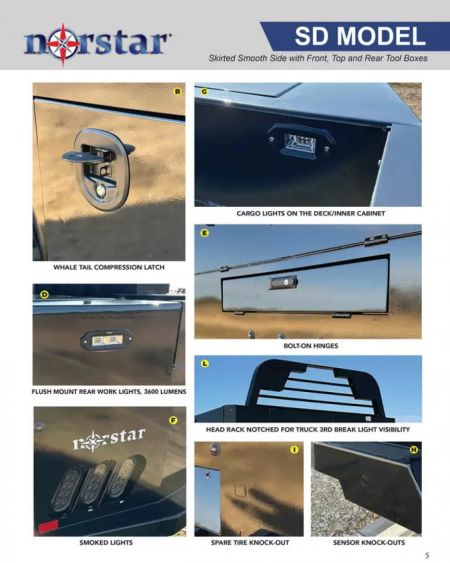 New 2026 Norstar SD0949060 Truck Bed 9'4" LONG X 90" WIDE X 60" CAB TO AXLE
