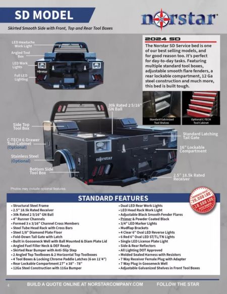 New 2026 Norstar SD0869056 Truck Bed