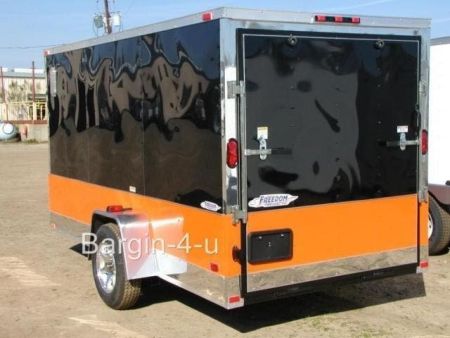 New 2026 NEW 6 X 12 Single Axle Motorcycle Trlr with Mag Wheels, D-Rings