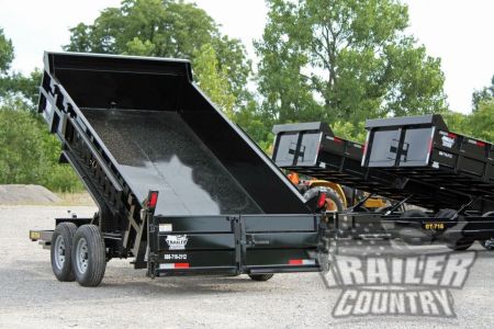 New Brand New 7' x 14' Bumper Pull Hydraulic Dump Trailer w/ 24" High Sides