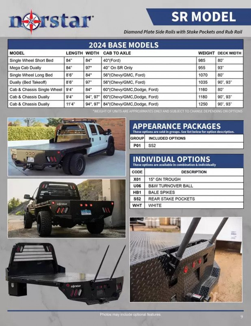 New 2026 Norstar SR Series Truck Bed Truck Bed 8'6" x 97 Bed for a Dually Pickup