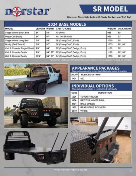 New 2026 Norstar SR Series Truck Bed Truck Bed 8'6" x 97 Bed for a Dually Pickup