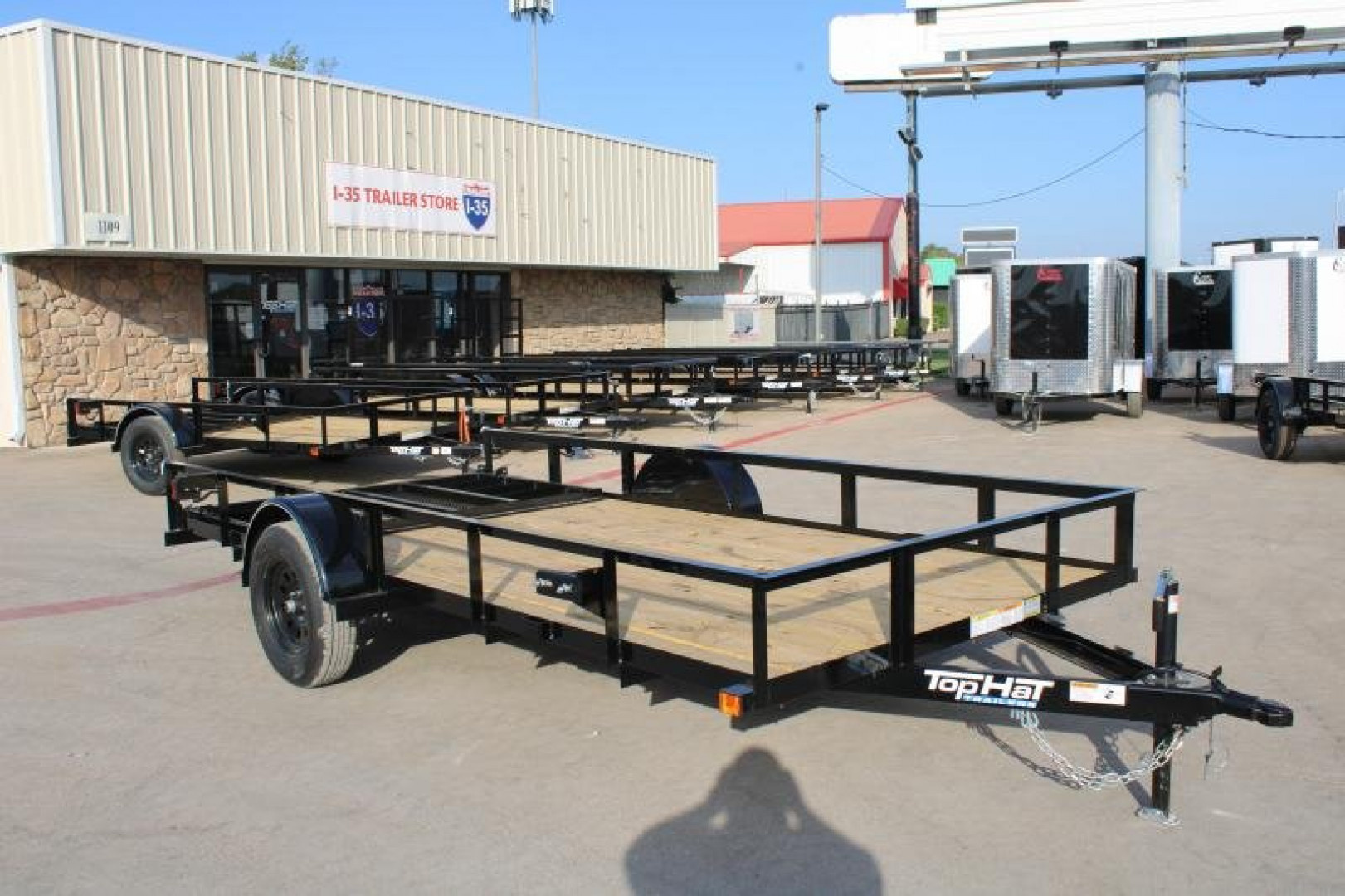 New 2025 Top Hat Trailers 14'x77" DSA Utility Trailer