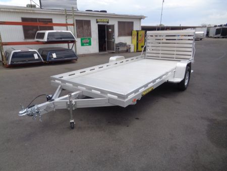 New 2026 Aluma * 7815S-TG * 15Ft Single Axle ATV Trailer w/ Tailgate