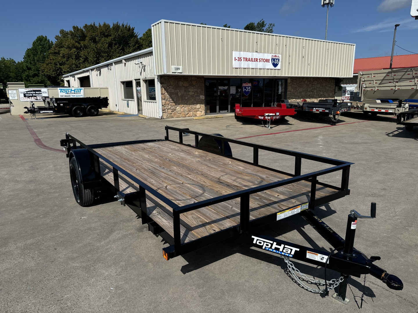 New 2025 Top Hat Trailers 14x77" DSA Utility Trailer